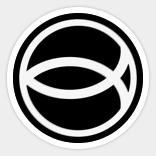 The Black Ichthys - Silver emblem Sticker